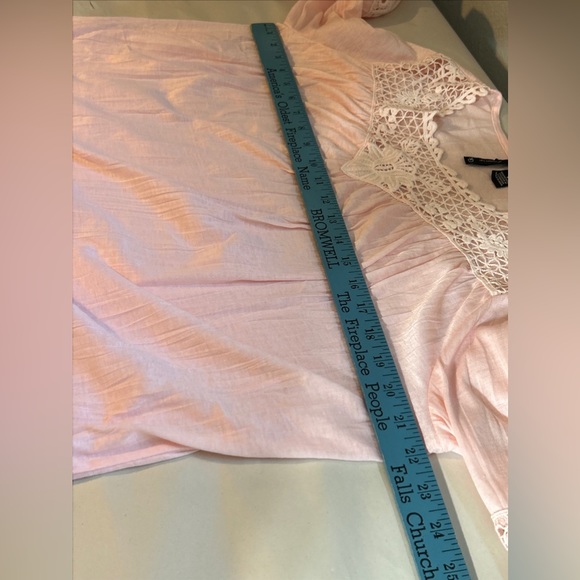 New Directions Pink Blouse With Bell Sleeves Size Small - Picture 7 of 9
